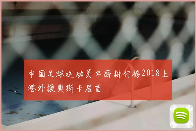 中国足球运动员年薪排行榜2018上港外援奥斯卡居首